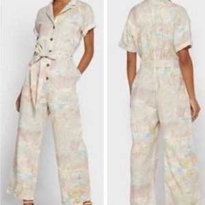 Gap Linen Cotton Utility Jumpsuit Size 2 NWT